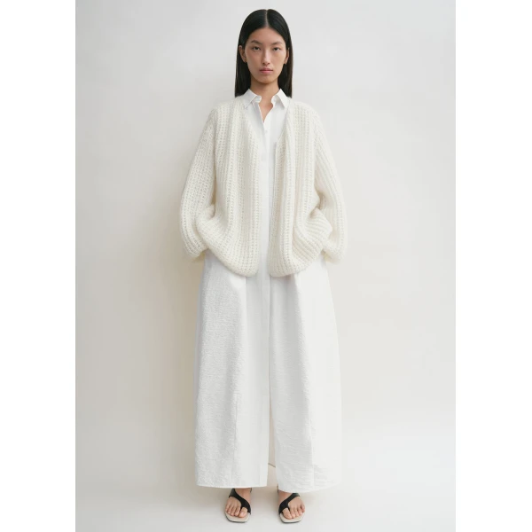 Toteme Puffed cardigan off-white in Off white, view 2