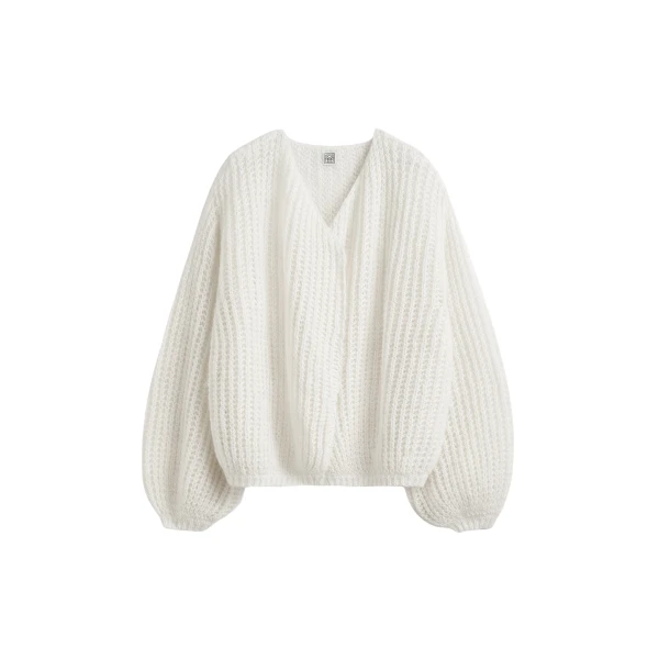 Toteme Puffed cardigan off-white in Off white