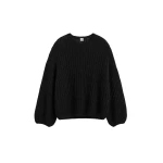 Toteme Puffed knit in Black