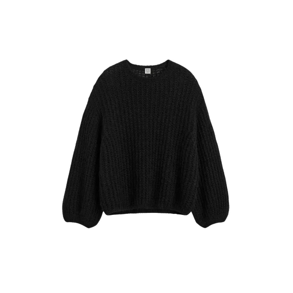 Toteme Puffed knit in Black