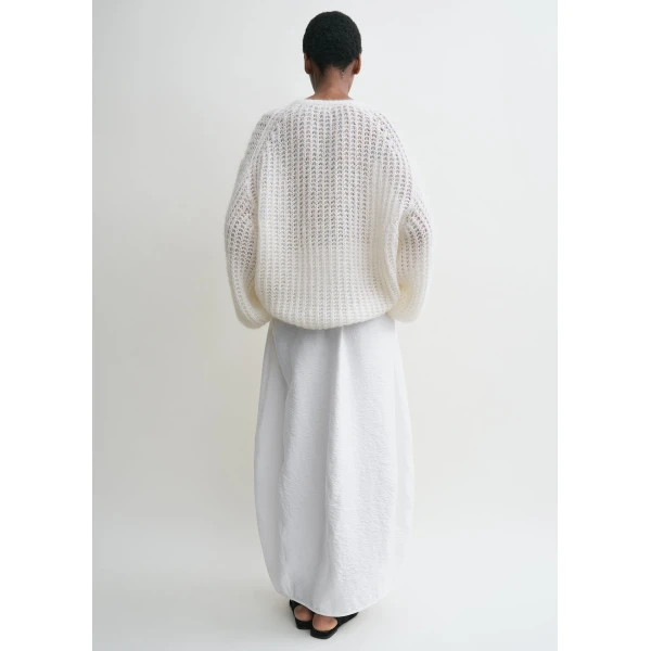Toteme Puffed knit off-white in Off white, view 4