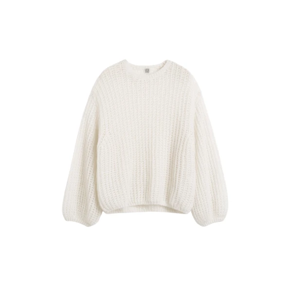 Toteme Puffed knit off-white in Off white
