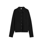 Toteme Raglan-sleeve cashmere cardigan in Black