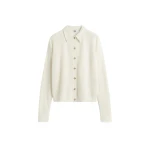 Toteme Raglan-sleeve cashmere cardigan in White