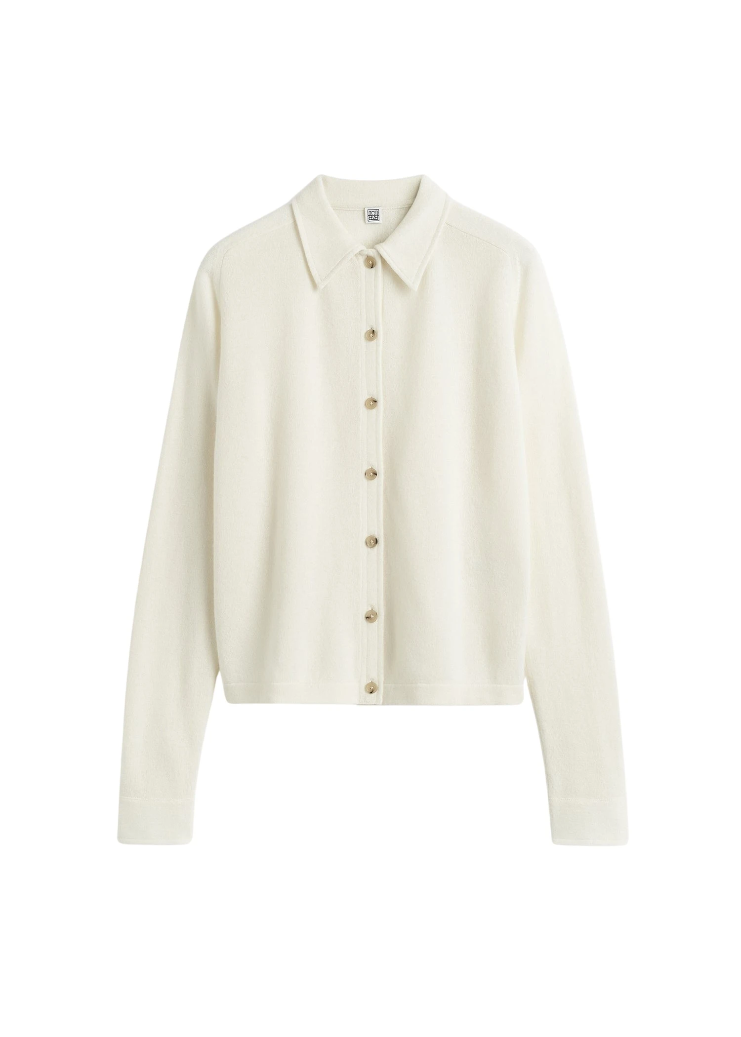 Toteme Raglan-sleeve cashmere cardigan in White