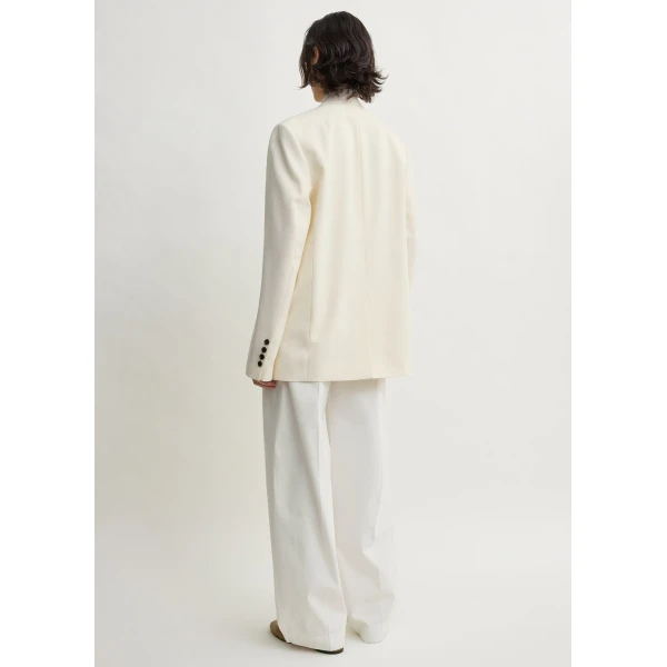 Toteme Raw lapel jacket in Ecru, view 4