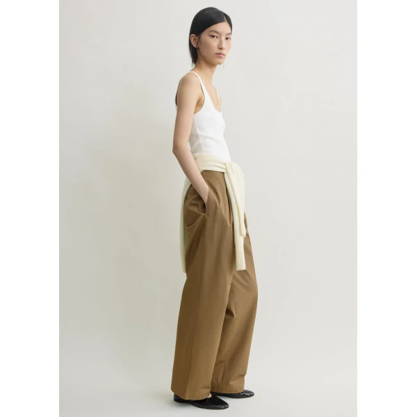 Toteme Relaxed chino trousers in Hazel, view 3
