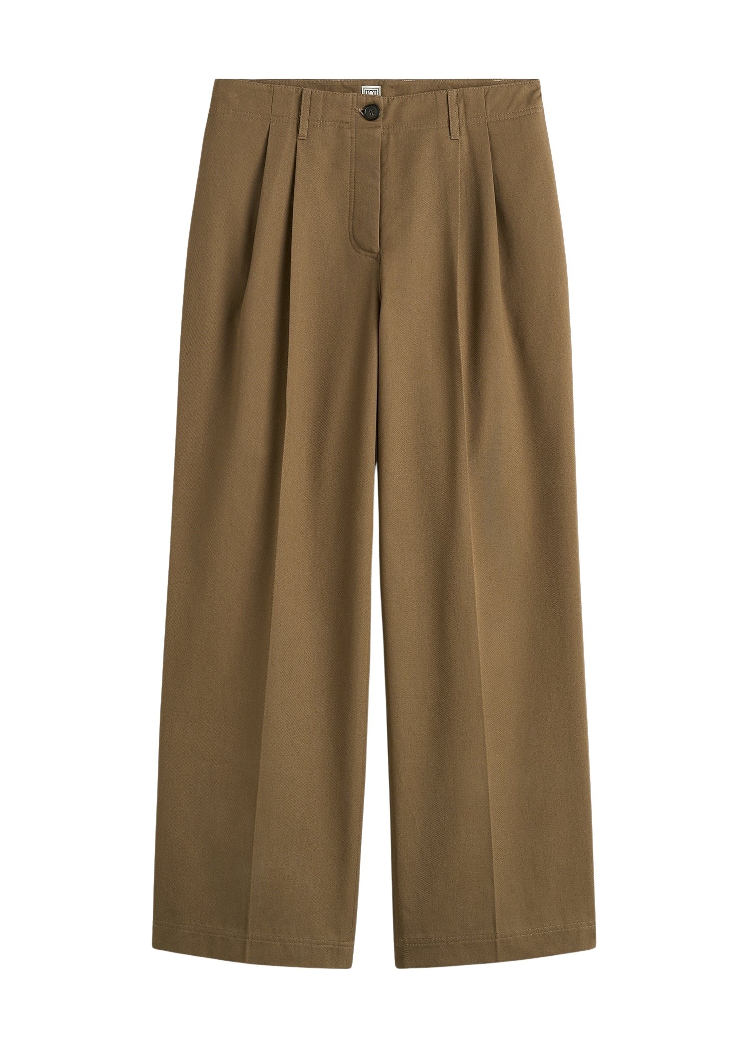 Totême Relaxed chino trousers in Hazel - Pants - Scandinavian Minimalist Luxury at Luxury Shoes 