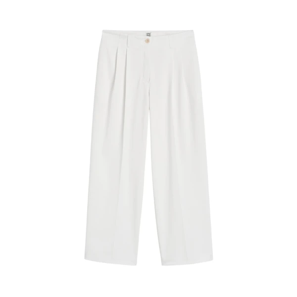 Toteme Relaxed chino trousers in White