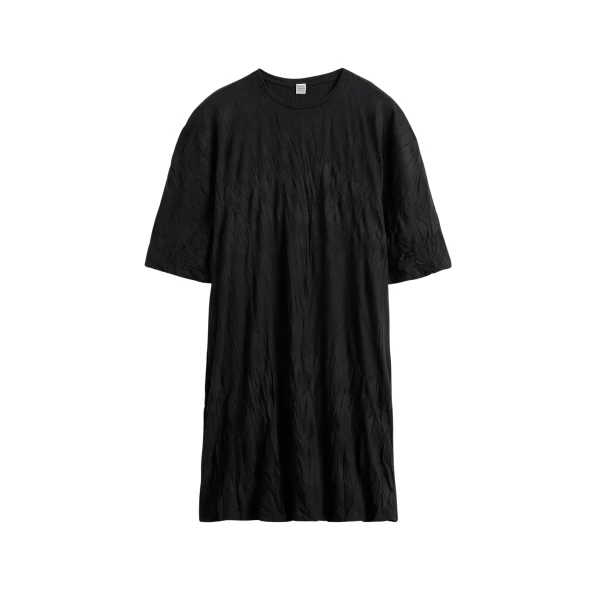 Toteme Relaxed tee dress in Black