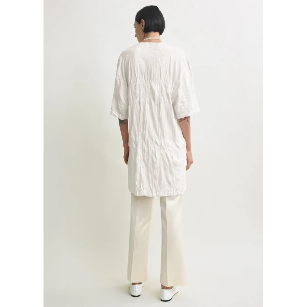 Toteme Relaxed tee dress in Off-white, view 4