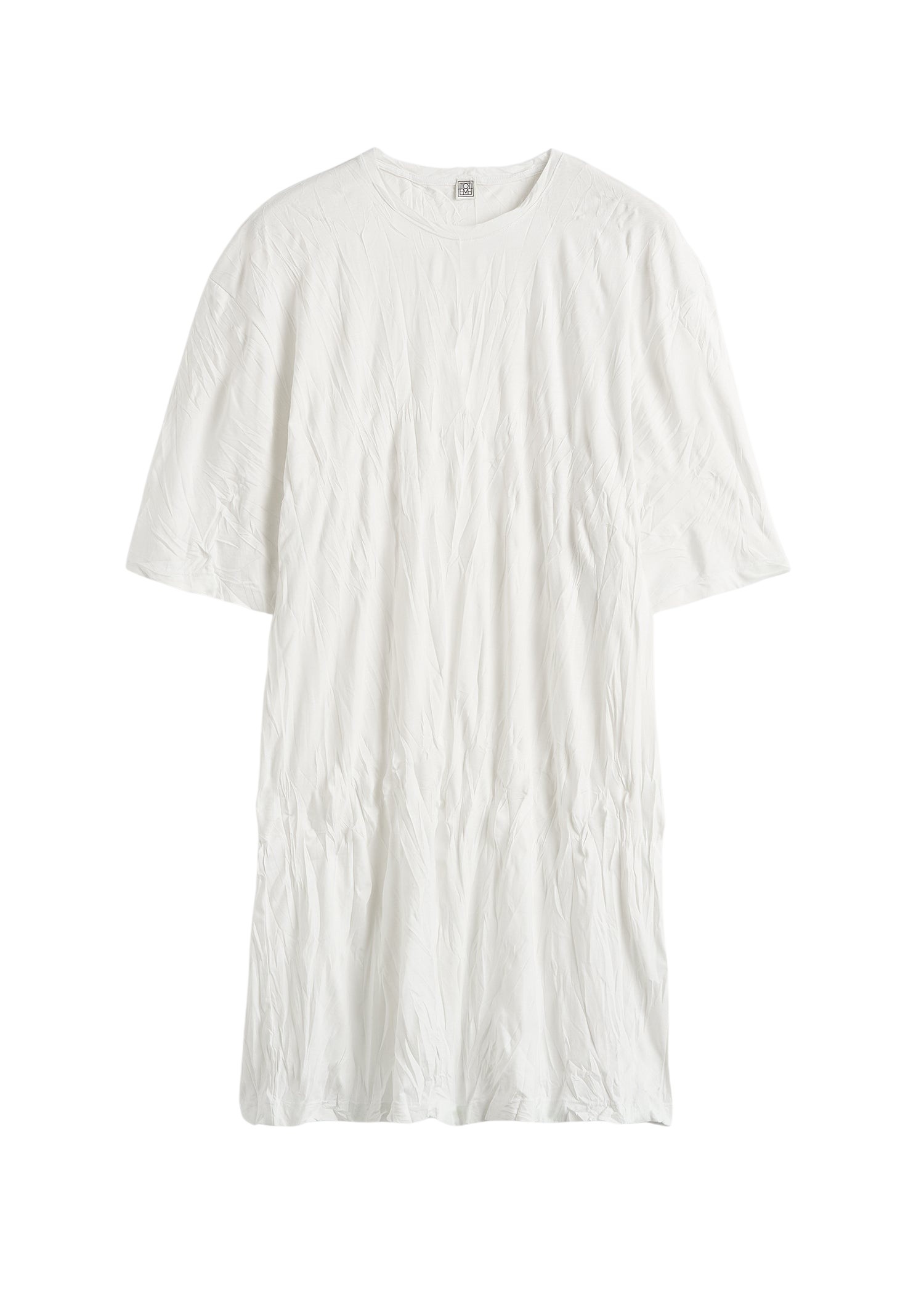 Totême Relaxed tee dress in Off-white - Tops - Scandinavian Minimalist Luxury at Luxury Shoes 