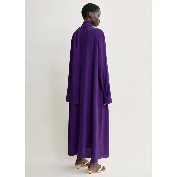 Toteme Rounded neckline dress in Amethyst, view 4