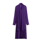 Toteme Rounded neckline dress in Amethyst