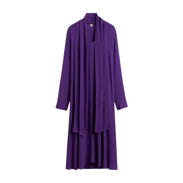 Toteme Rounded neckline dress in Amethyst