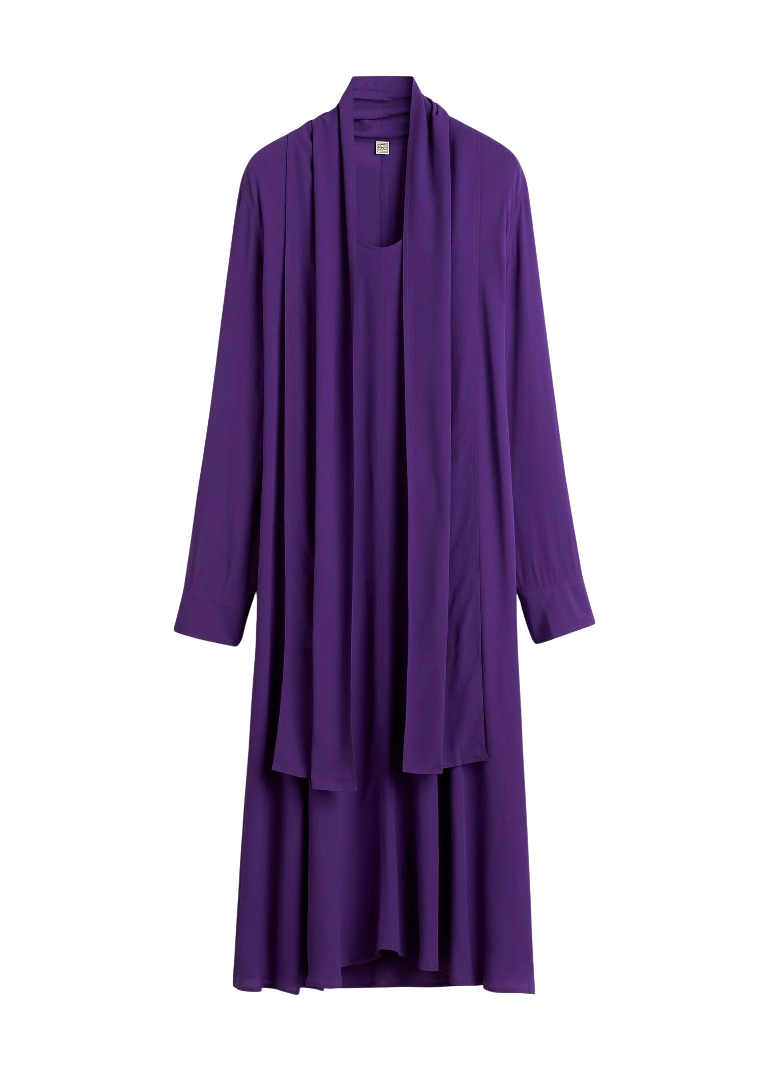 Toteme-Rounded-neckline-dress-in-Amethyst30336_nobg Toteme Rounded neckline dress in Amethyst