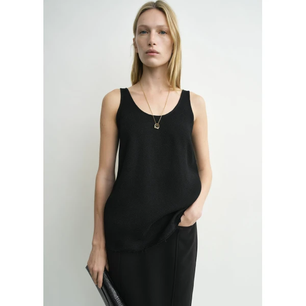 Toteme Sablé tank in Black Top, view 5