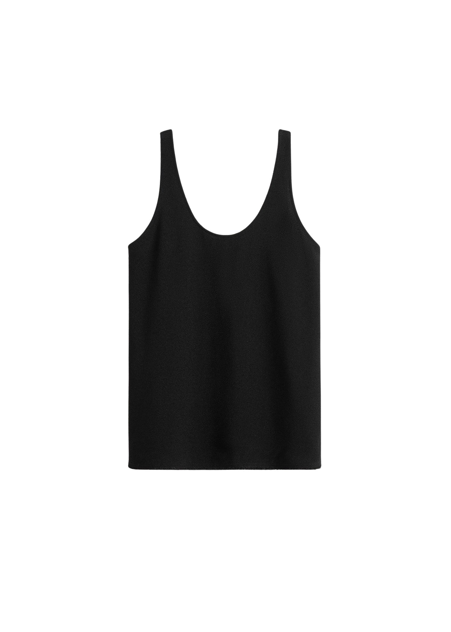 Totême Sablé tank in Black - Tops - Scandinavian Minimalist Luxury at Luxury Shoes 