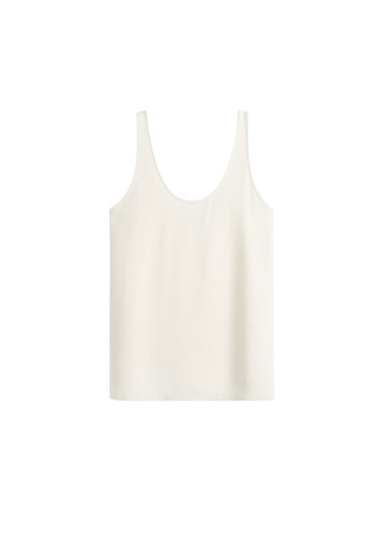 Totême Sablé tank in Macadamia - Tops - Scandinavian Minimalist Luxury at Luxury Shoes 