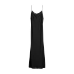 Toteme Satin slip dress in Black