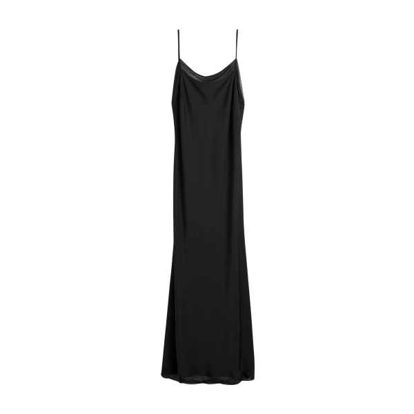 Toteme Satin slip dress in Black