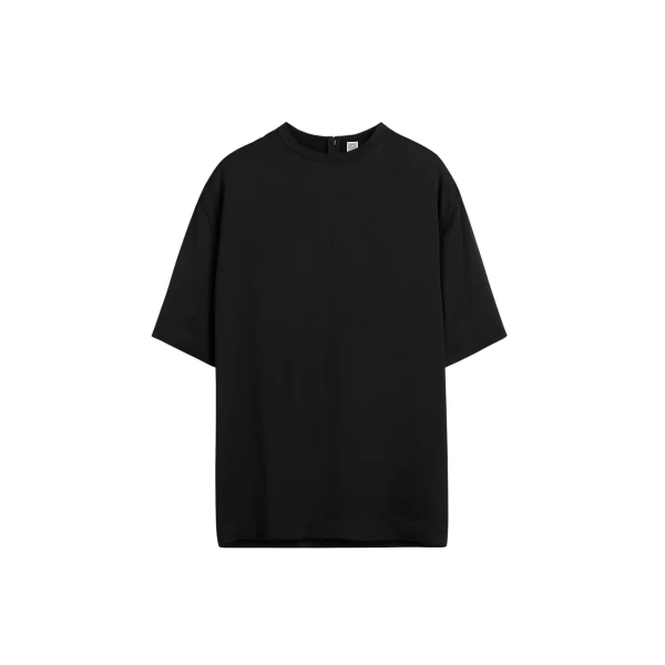 Toteme Satin tee in Black Top