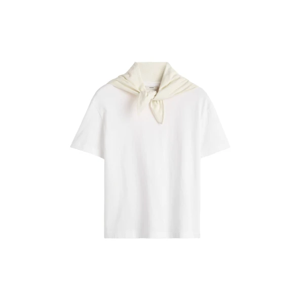 Toteme Scarf tee in White / Ecru