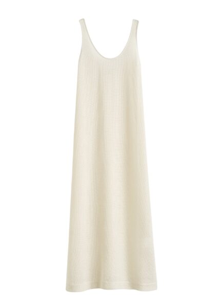 Totême Scoop cover-up in Macadamia - Dresses - Scandinavian Minimalist Luxury at Luxury Shoes 
