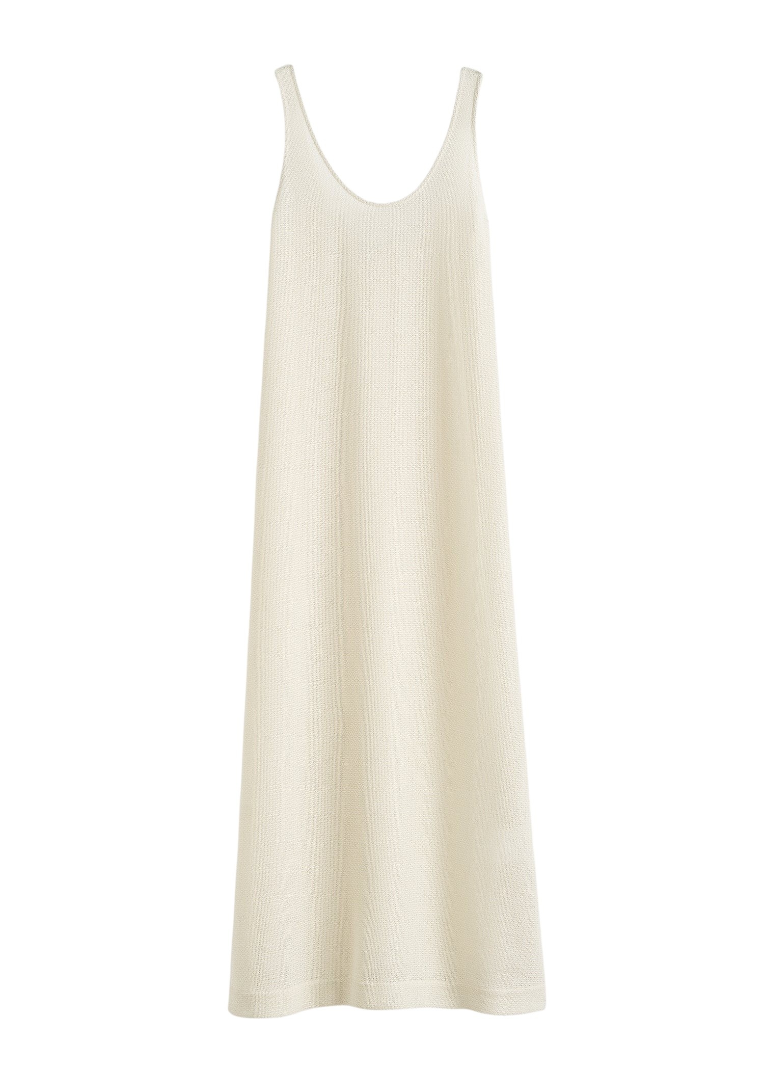 Totême Scoop cover-up in Macadamia - Dresses - Scandinavian Minimalist Luxury at Luxury Shoes 