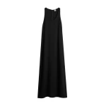 Toteme Scoop-neck sablé dress in Black