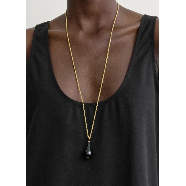 Toteme Scoop poplin dress in Black, view 5