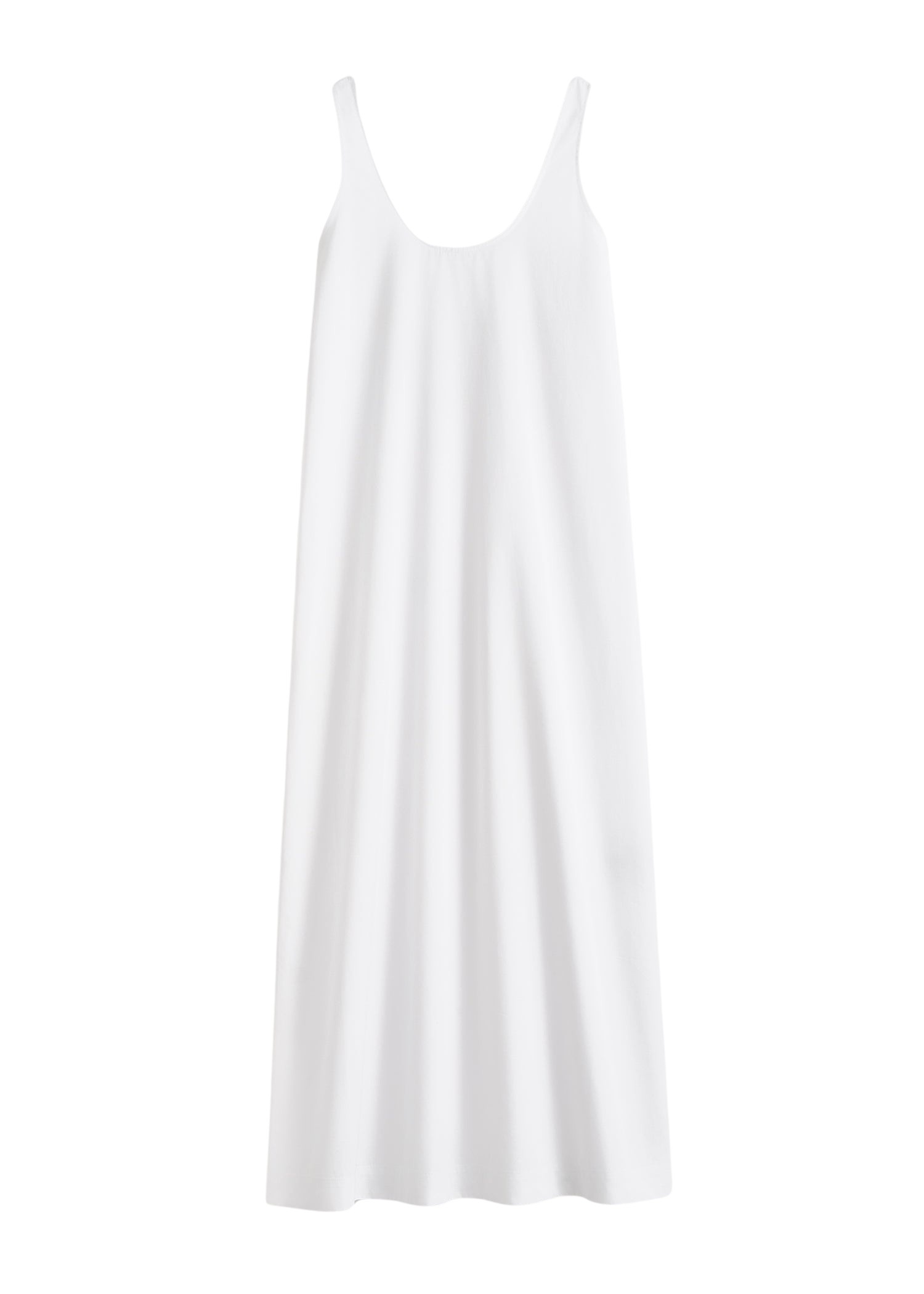 Totême Scoop poplin dress in White - Dresses - Scandinavian Minimalist Luxury at Luxury Shoes 