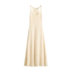Toteme Sculpted cotton dress in Ecru