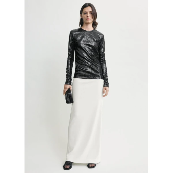Toteme Sequin top in Black, view 2
