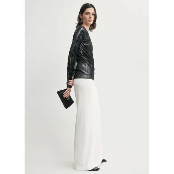 Toteme Sequin top in Black, view 3
