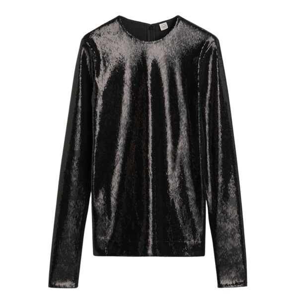 Toteme Sequin top in Black