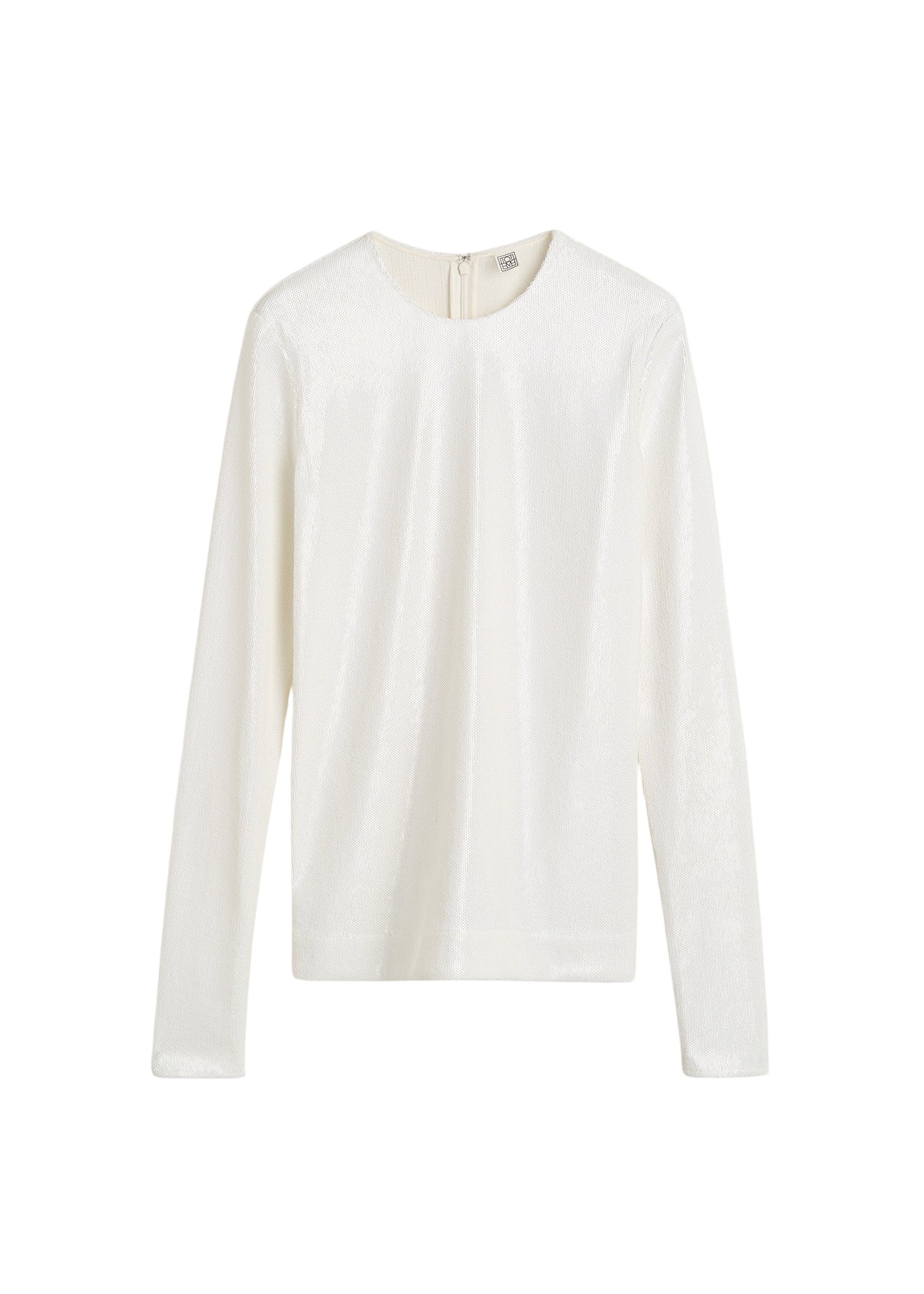 Totême Sequin top in White - Tops - Scandinavian Minimalist Luxury at Luxury Shoes 