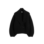 Toteme Shawl-lapel cardigan in Black