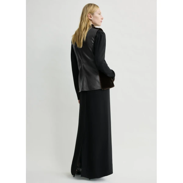 Toteme Shearling-front top in Espresso, view 4