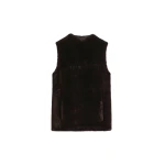 Toteme Shearling-front top in Espresso