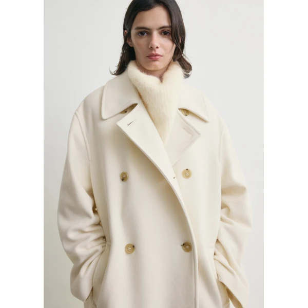 Toteme Shield coat in Ecru, view 5