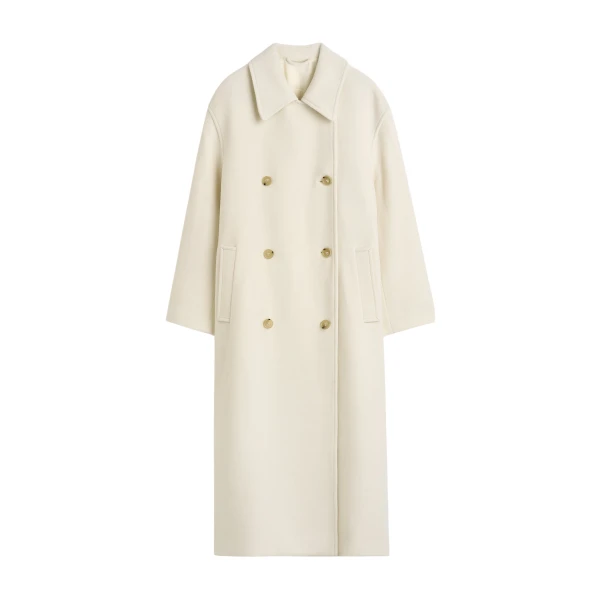 Toteme Shield coat in Ecru
