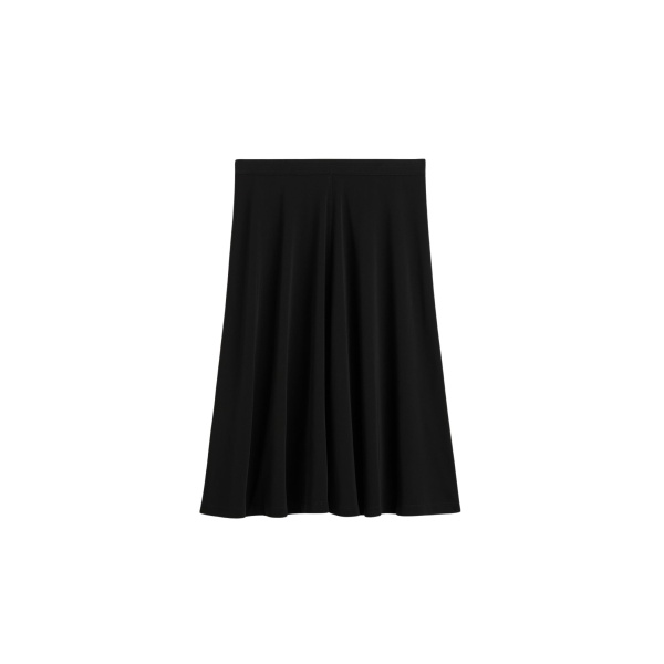 Totême Short fluid jersey skirt in Black - Skirts - Scandinavian Minimalist Luxury at Luxury Shoes 