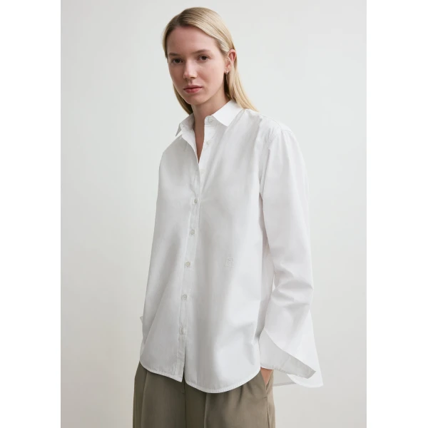 Toteme Signature cotton shirt in White, view 5