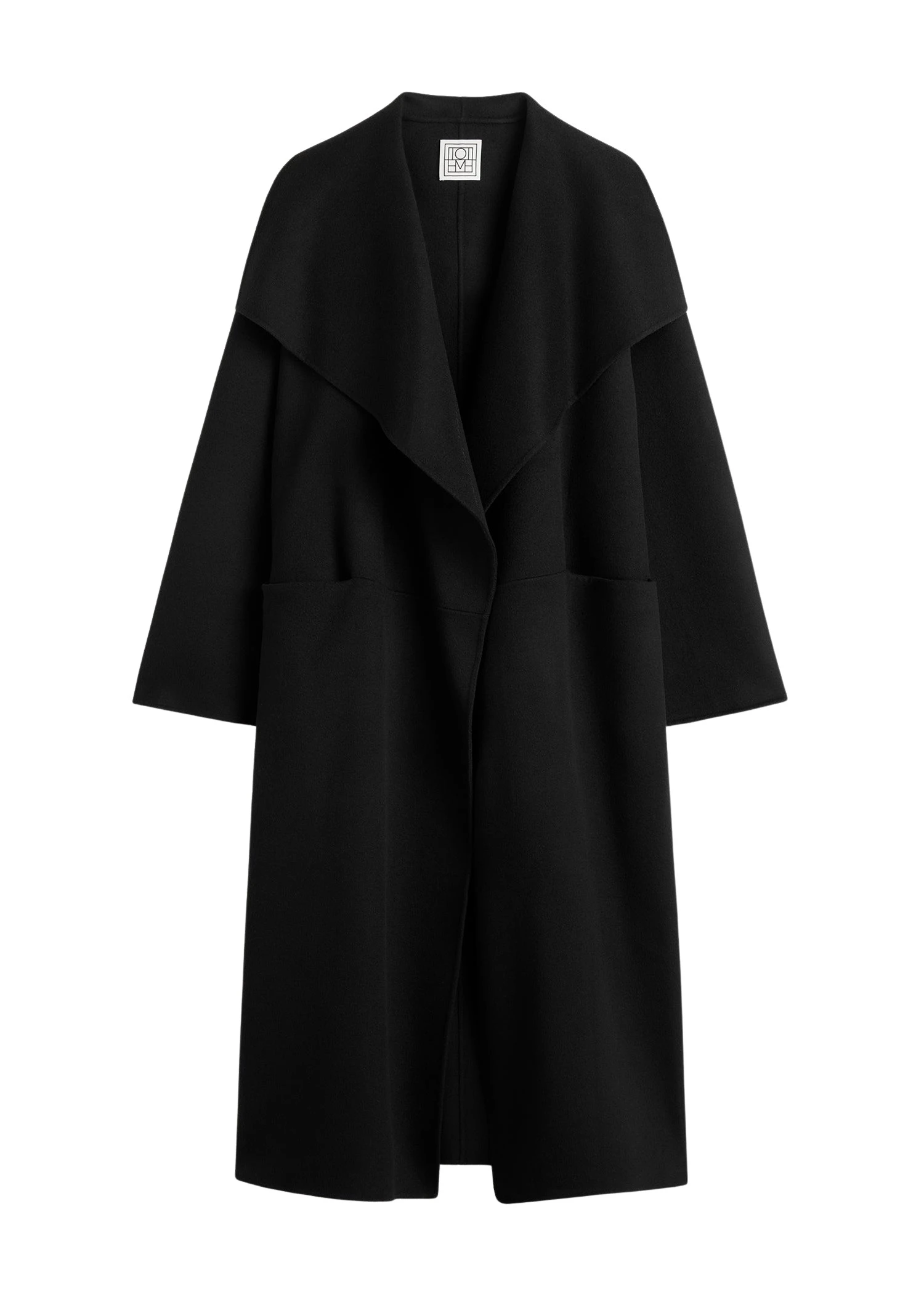 Signature doublé coat in Black