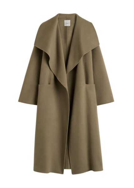 Totême Signature doublé coat in Hazel - Coats - Scandinavian Minimalist Luxury at Luxury Shoes 