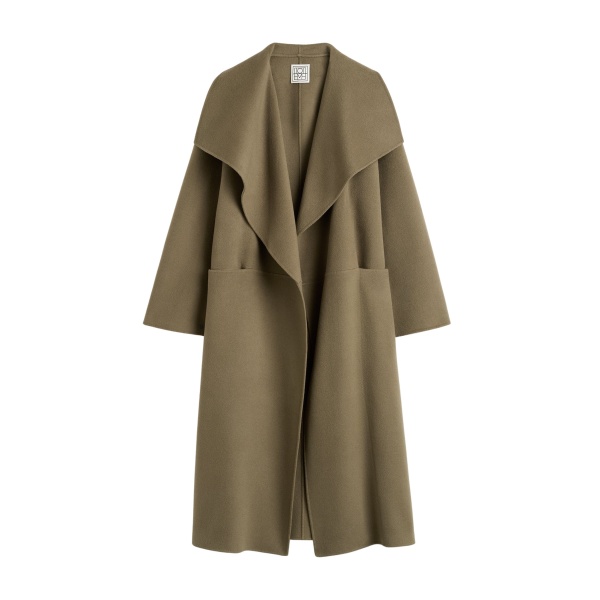 Totême Signature doublé coat in Hazel - Coats - Scandinavian Minimalist Luxury at Luxury Shoes 