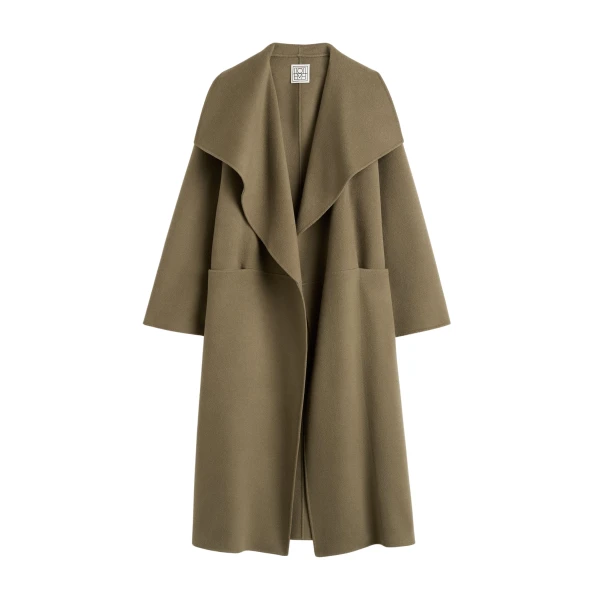 Toteme Signature doublé coat in Hazel