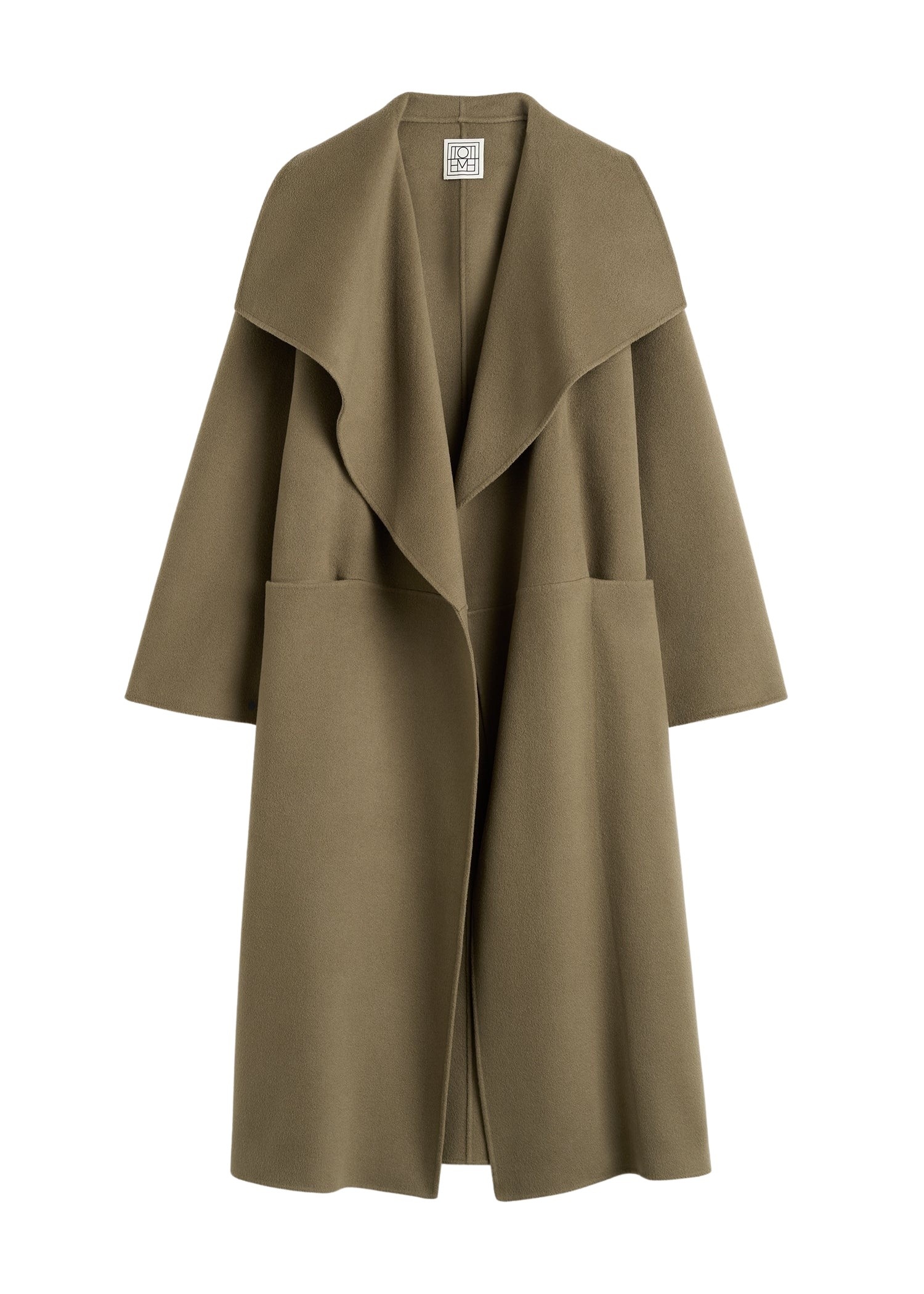 Totême Signature doublé coat in Hazel - Coats - Scandinavian Minimalist Luxury at Luxury Shoes 