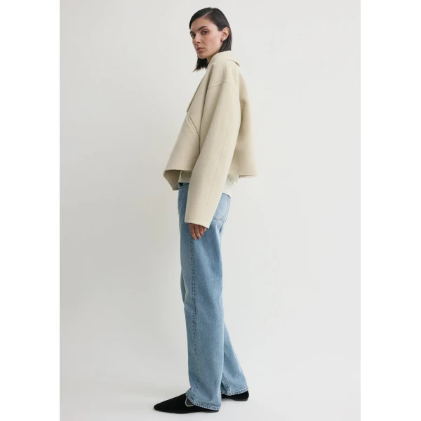 Toteme Signature doublé jacket in Peanut, view 3